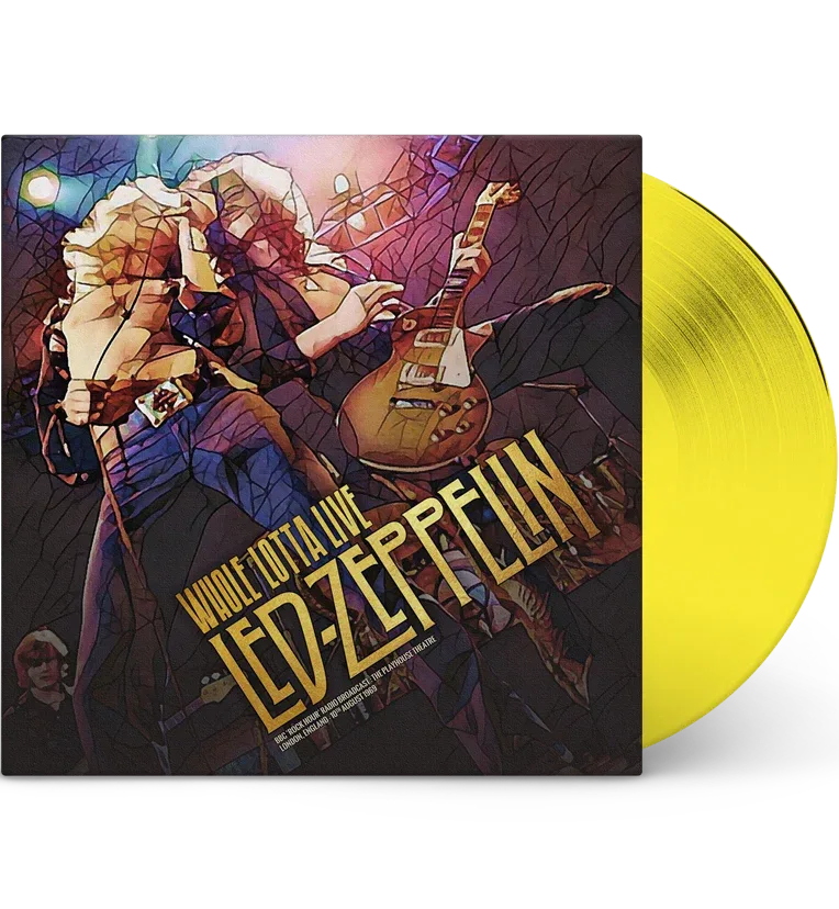 Led Zeppelin - Whole Lotta Live: The Playhouse Theatre, London, England- August 10th, 1969 (Limited Edition, Yellow Color Vinyl) (Import) - Joco Records