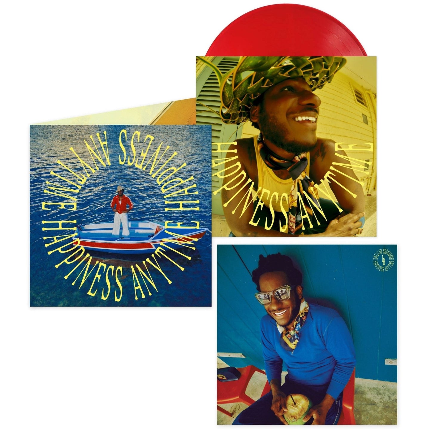 Leon Bridges - Happiness Anytime (Indie Exclusive, Campari Red Vinyl) (LP) - Joco Records