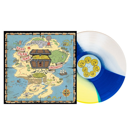 Less Than Jake - Uncharted (Indie Exclusive, Easter Yellow/Blue/Bone Tri-Stripe Vinyl) (LP)