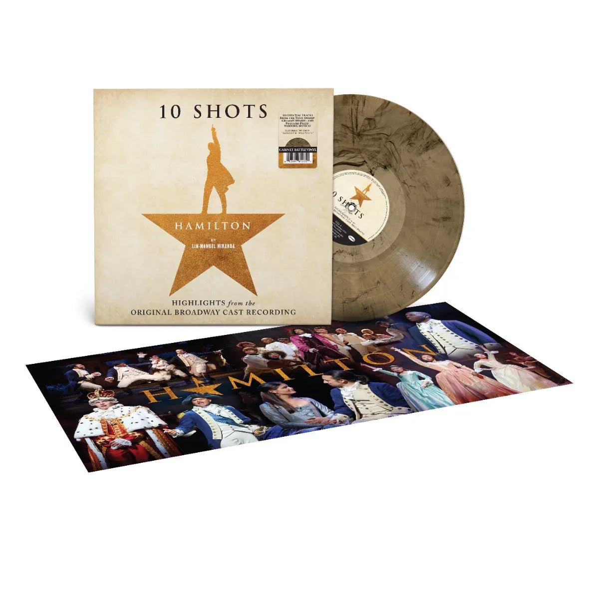 Lin-Manuel Miranda - Hamilton: 10 Shots (Highlights from The Original Broadway Cast Recording) (Cabinet Battle Tan Vinyl) (LP) - Joco Records