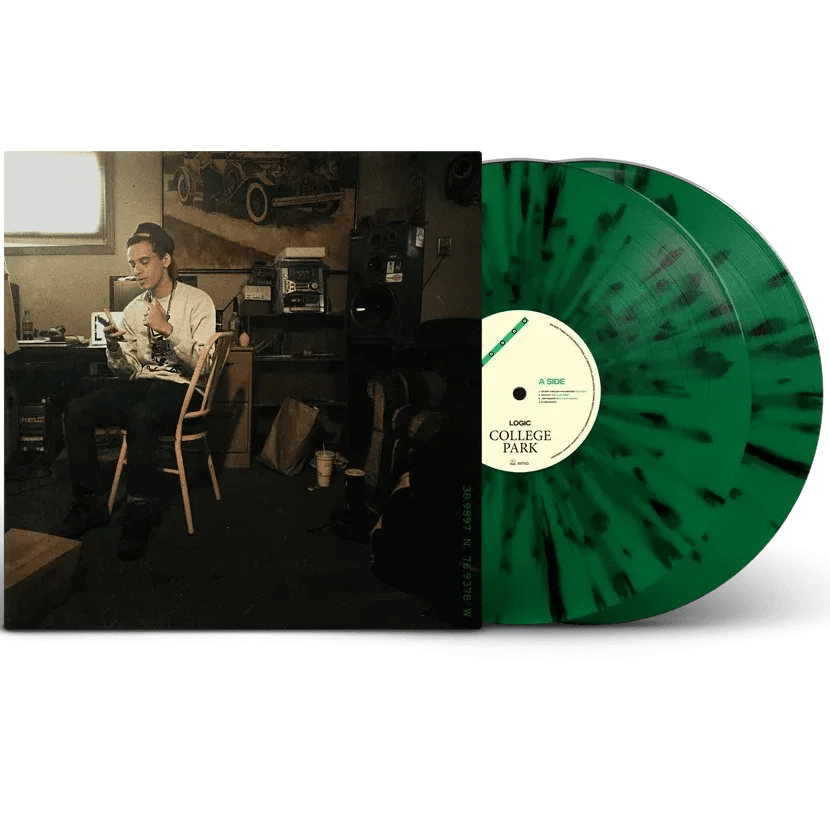 Logic - College Park (Limited Edition, "Varsity" Green & Black Splatter, Artist Signed) (2 LP) - Joco Records