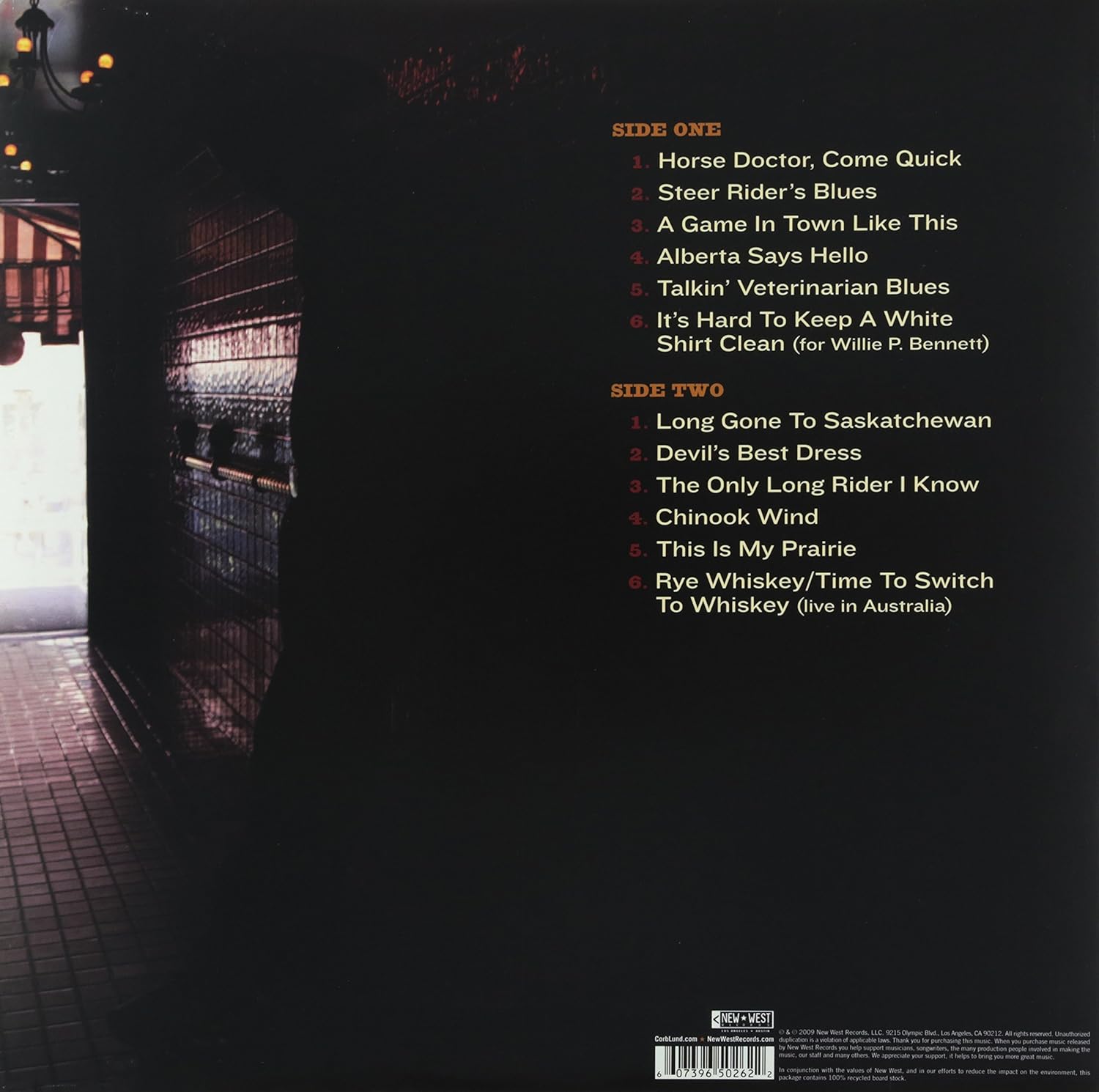 Corb Lund - Losin' Latley Gambler (LP)