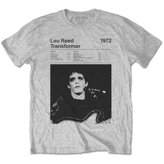 Lou Reed - Transformer Track List (T-Shirt) - Joco Records