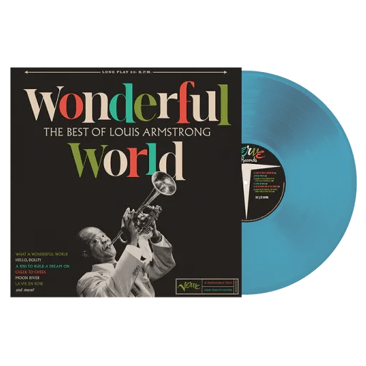 Louis Armstrong - Wonderful World: The Best Of Louis Armstrong (Limited Edition, Blue Vinyl) - Joco Records