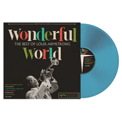 Louis Armstrong - Wonderful World: The Best Of Louis Armstrong (Limited Edition, Blue Vinyl) - Joco Records