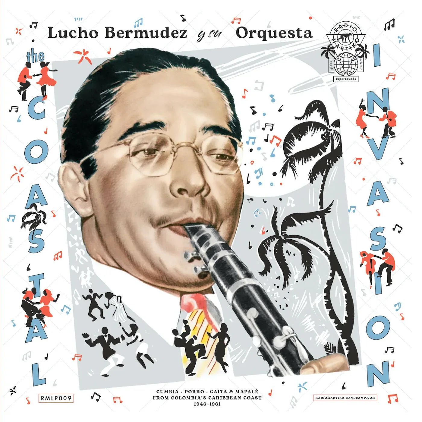 Lucho Y Su Orquesta Bermudez - The Coastal Invasion: Cumbia, Porro, Gaita & Mapalè From Colombia's Caribbean Coast (1946-1961) (2 LP) - Joco Records