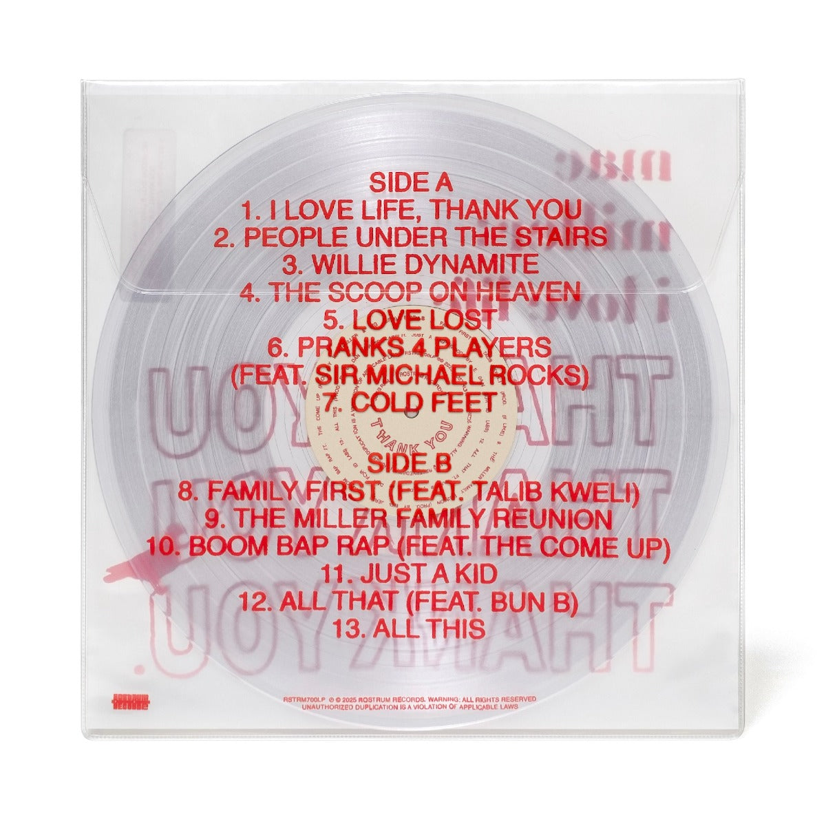 Mac Miller - I Love Life, Thank You (Limited Edition, Clear Vinyl) (LP)