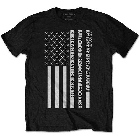 Malcolm X - Freedom Flag (T-Shirt)