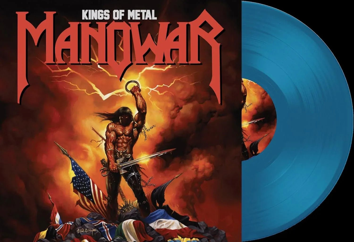 Manowar - Kings Of Metal (Limited Edition Import, Transparent Blue Vinyl) (LP) - Joco Records
