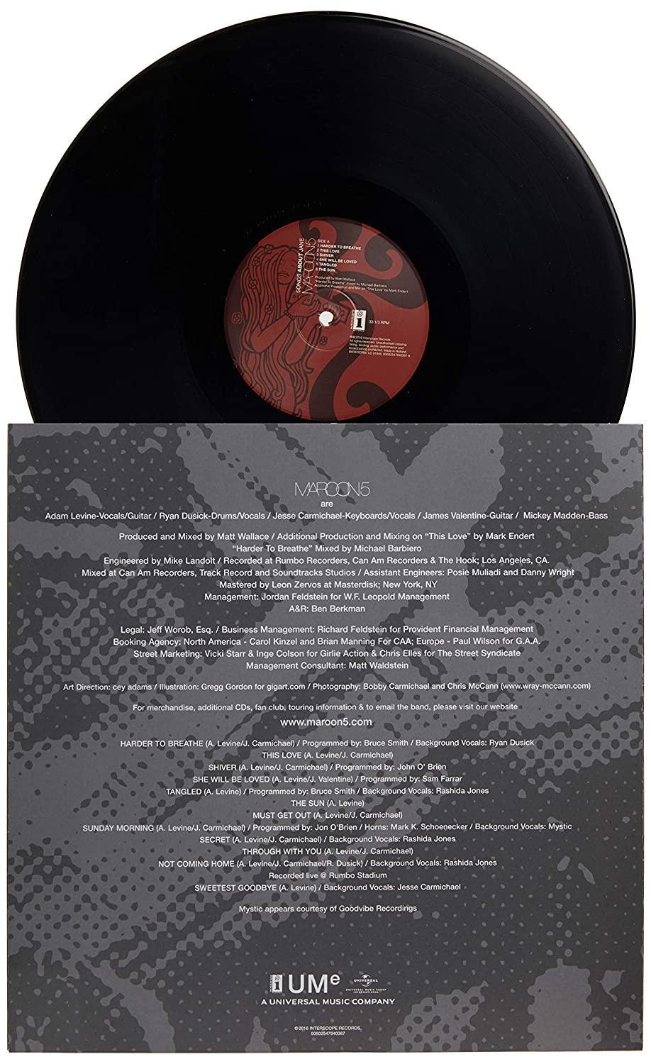 Maroon 5 - Songs About Jane (180 Gram) (LP) - Joco Records