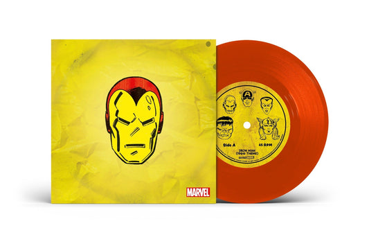 Marvel Chorus - Iron Man (1966 Theme) / Merry Marvel Marching Society (Translucent Red 7" Single)