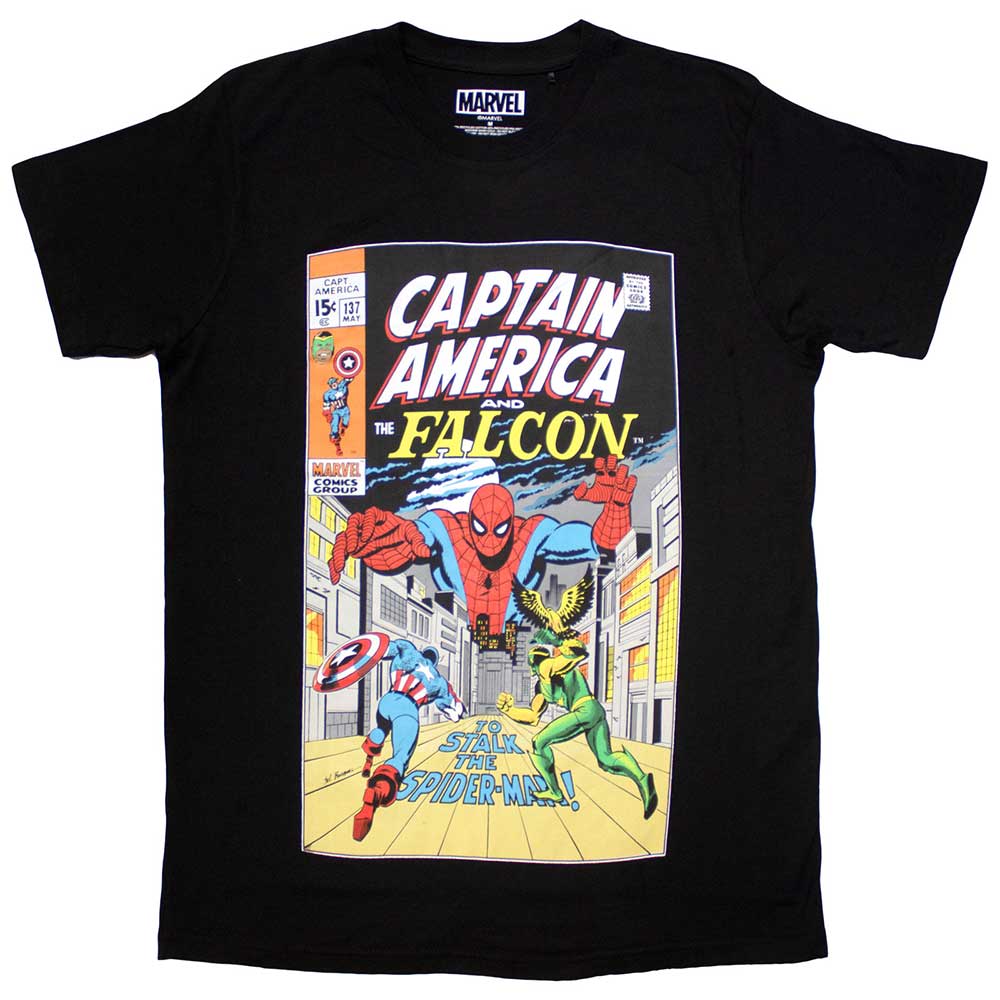 Marvel Comics - Captain America & Falcon Comic Cover (T-Shirt)