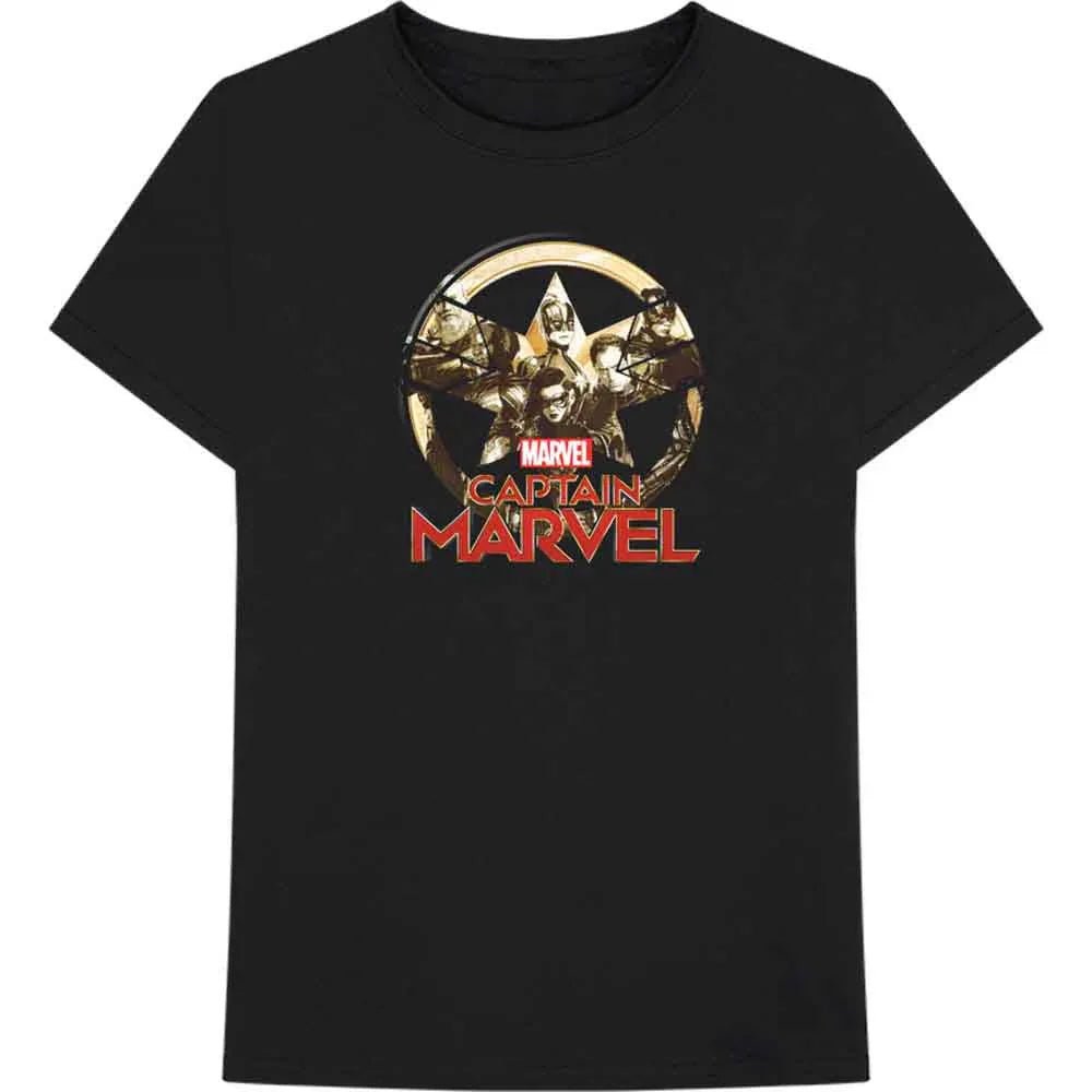 Marvel Comics - Captain Marvel Star Logo (T-Shirt) - Joco Records