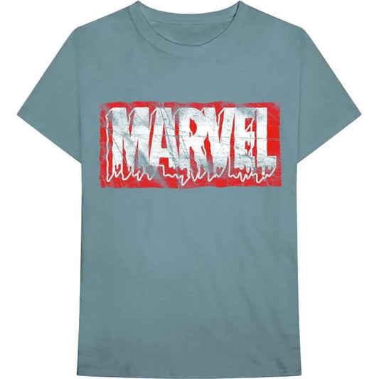 Marvel Comics - Distressed Dripping Logo (T-Shirt) - Joco Records