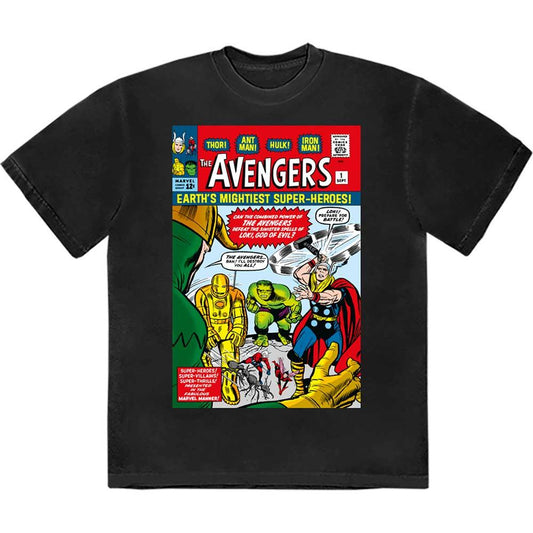 Marvel Comics - Earth's Mightiest Super Heros Comic Tee (T-Shirt) - Joco Records