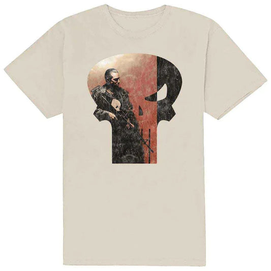 Marvel Comics - Punisher Skull Outline Character (T-Shirt) - Joco Records