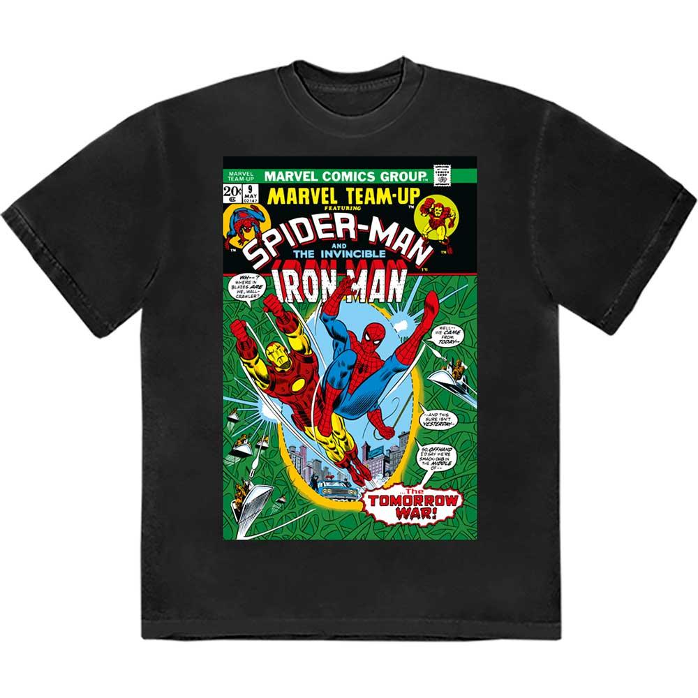 Marvel Comics - Spiderman & Iron Man Comic Cover (T-Shirt) - Joco Records