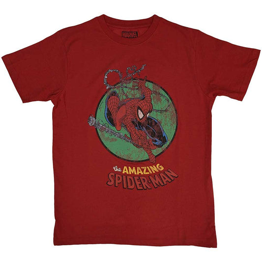 Marvel Comics - Spiderman Shooting Webs (T-Shirt) - Joco Records