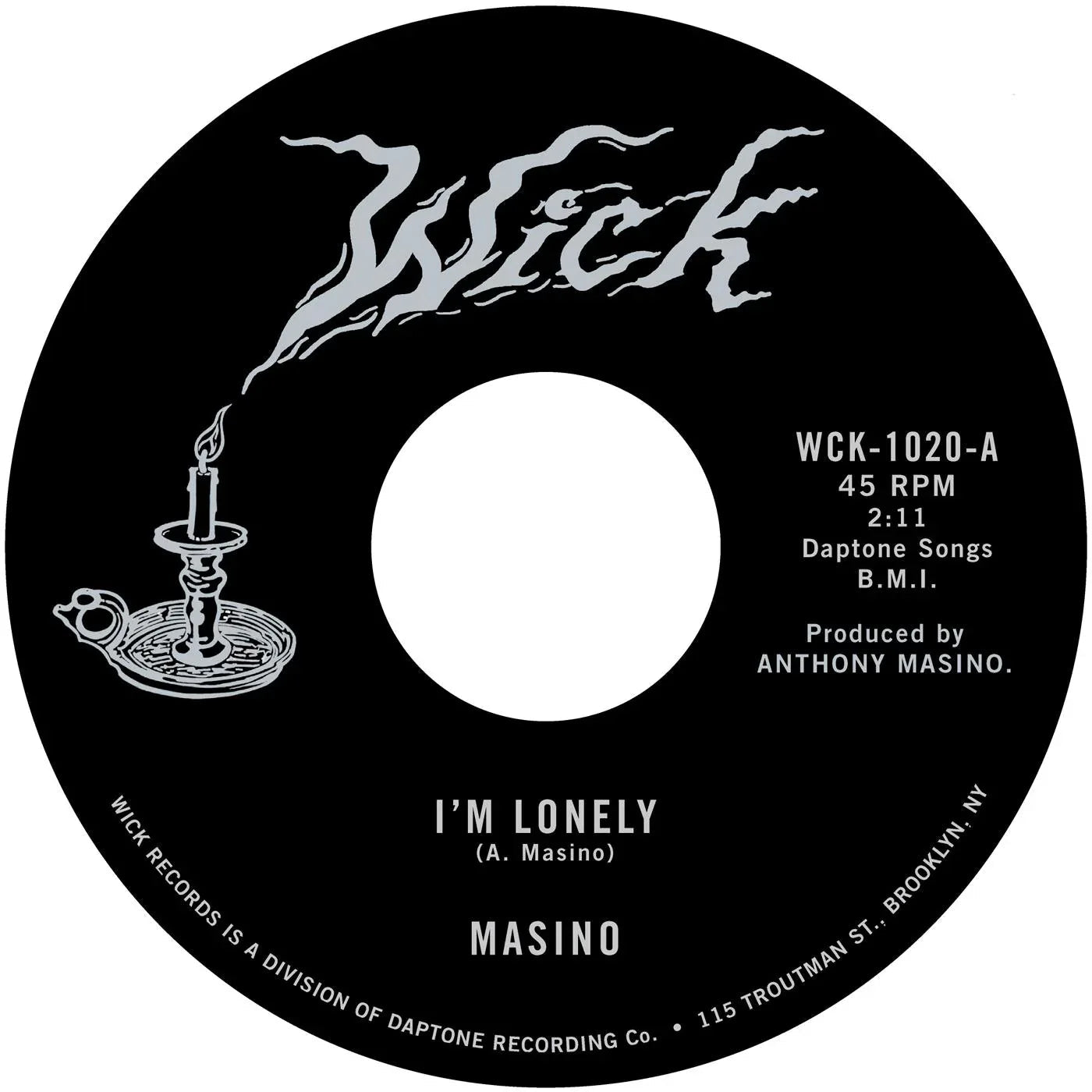 Masino - I'm Lonely B/W All I Need (7-Inch Single) - Joco Records