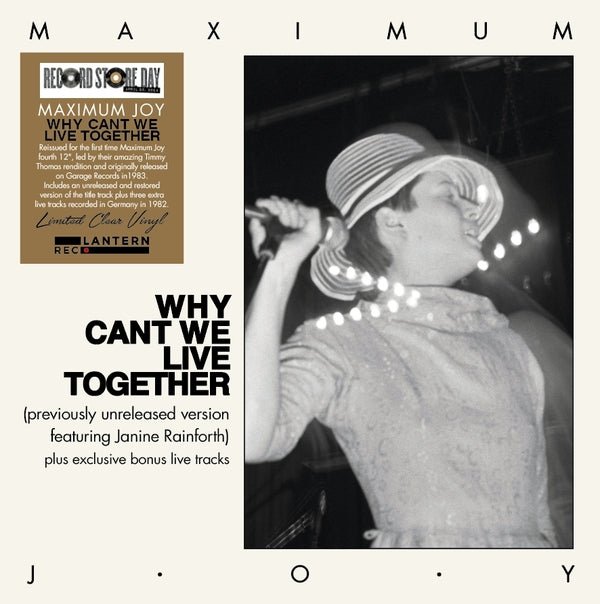 Maximum Joy - Why Can't We Live Togheter (Limited Edition, Clear Vinyl) (12 - Inch Vinyl) - Joco Records