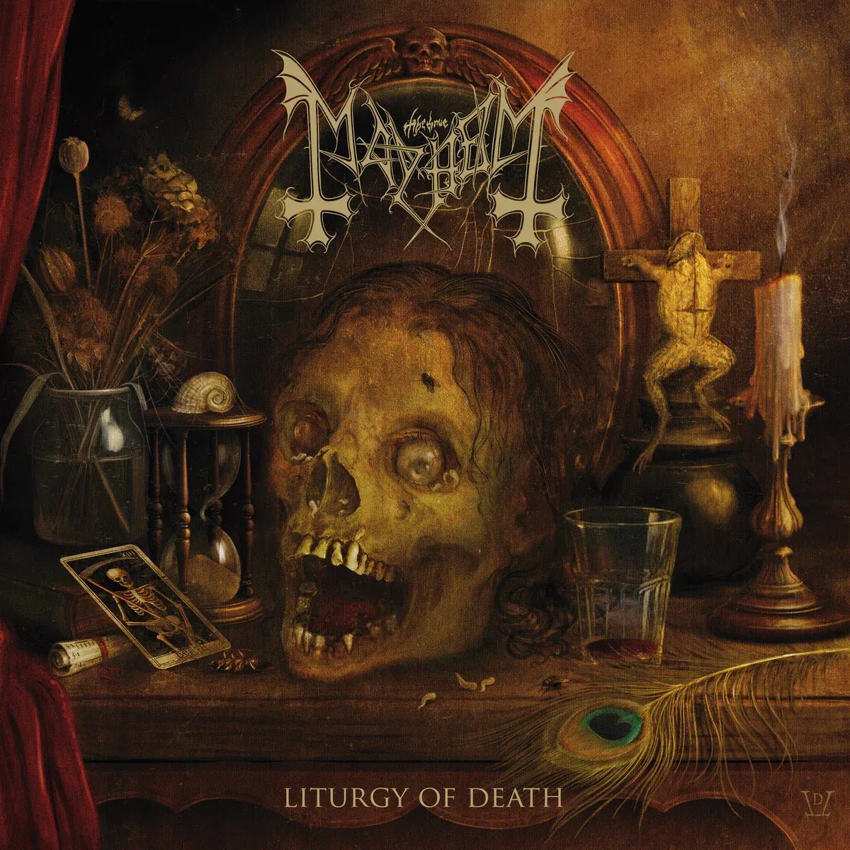 Mayhem - Liturgy Of Death (Indie Exclusive, Black Ice Ghost Vinyl) (LP) - Joco Records