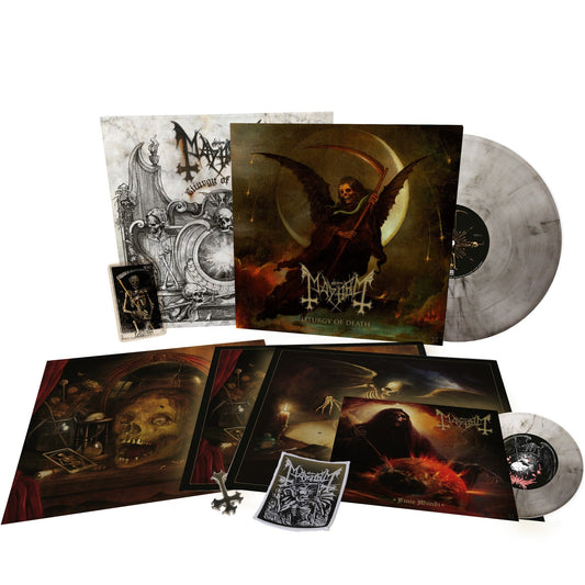 Mayhem - Liturgy Of Death (Limited Edition, Clear & Black Marbled Vinyl, 7" Box Set) (Vinyl Box Set) - Joco Records