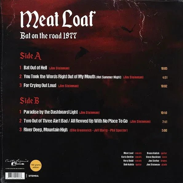 Meat Loaf - Bat On The Road 1977 (Import, Broadcast Recordings) (LP) - Joco Records