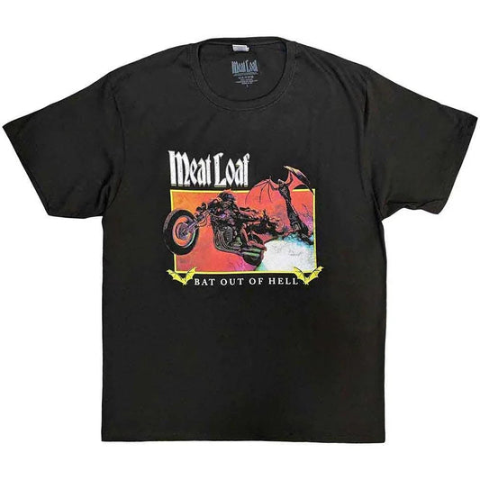 Meat Loaf - Bat Out Of Hell Rectangle (T-Shirt) - Joco Records