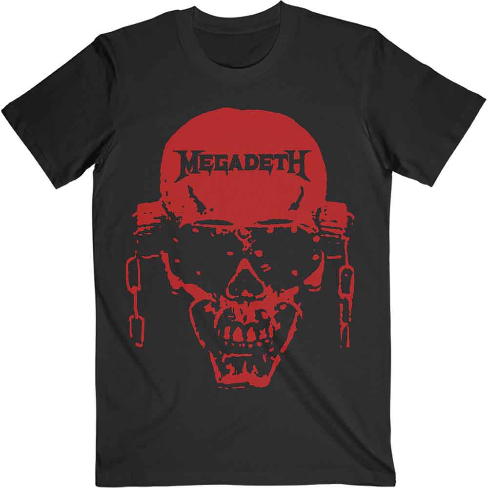 Megadeth - Vic Hi-Contrast Red (T-Shirt) - Joco Records