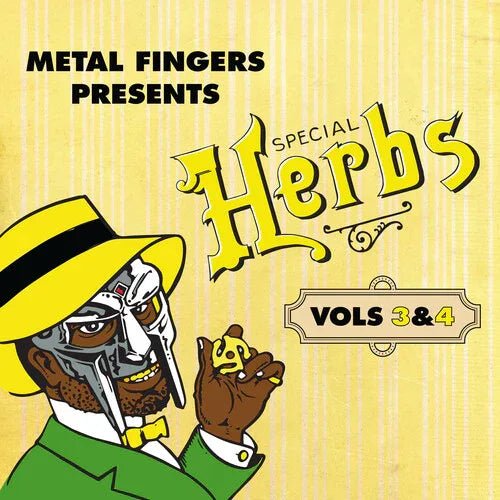 Mf Doom - Metal Fingers Presents: Special Herbs Vol. 3 & 4 (Limited Edition, Yellow Vinyl) (2 LP) - Joco Records