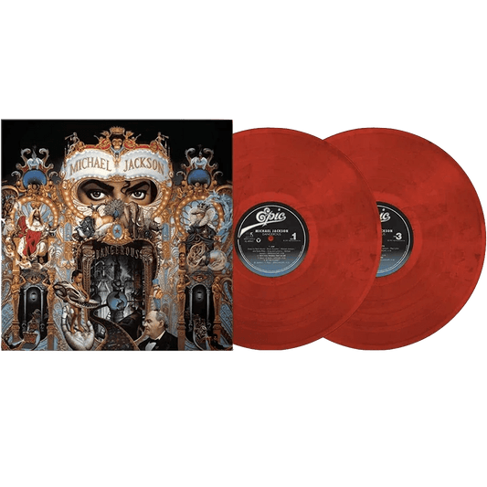 Michael Jackson - Dangerous (Limited Edition Import, Red & Black Swirl Vinyl) (2 LP) - Joco Records