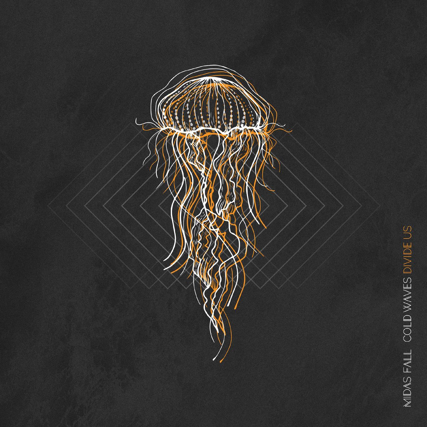 Midas Fall - Cold Waves Divide Us (Clear With Orange And Black Splatter Vinyl) (LP) - Joco Records
