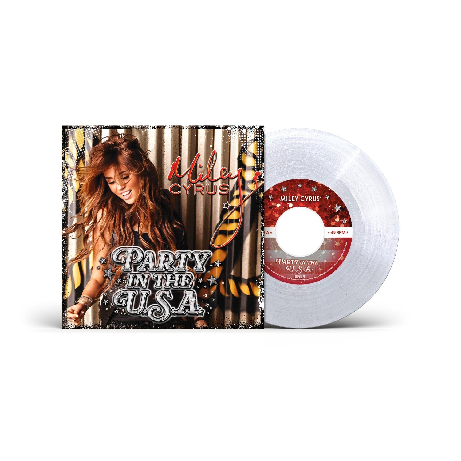 Miley Cyrus - Party In The U.S.A. (Clear/Glitter 7" Single)
