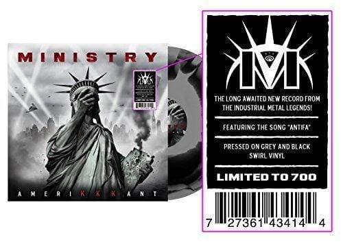 Ministry - Amerikkkant (Black & Grey Swirl Vinyl) (LP) - Joco Records