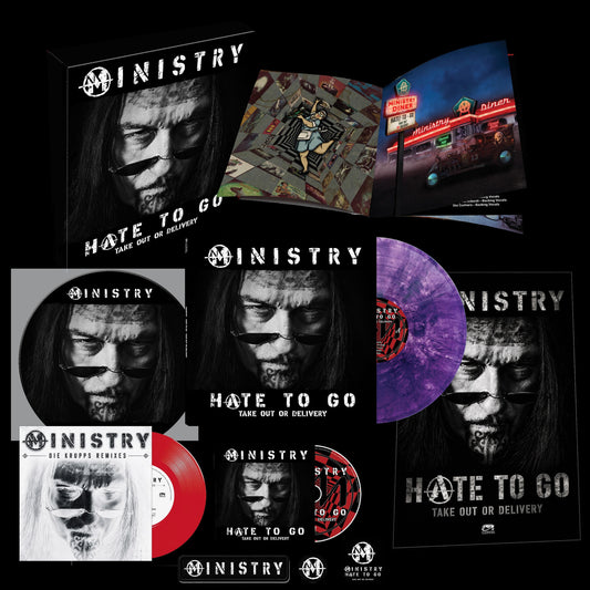 Ministry - Hate To Go - Take Out Or Delivery (Deluxe Box Edition) (Deluxe Box Edition With Purple/Black Marble) (4 LP)