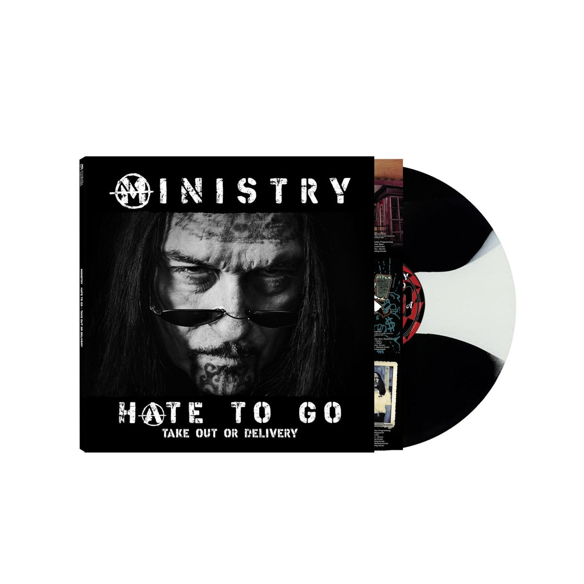 Ministry - Hate To Go - Take Out Or Delivery (Indie Exclusive) (Black/White Butterfly Burst) - Joco Records