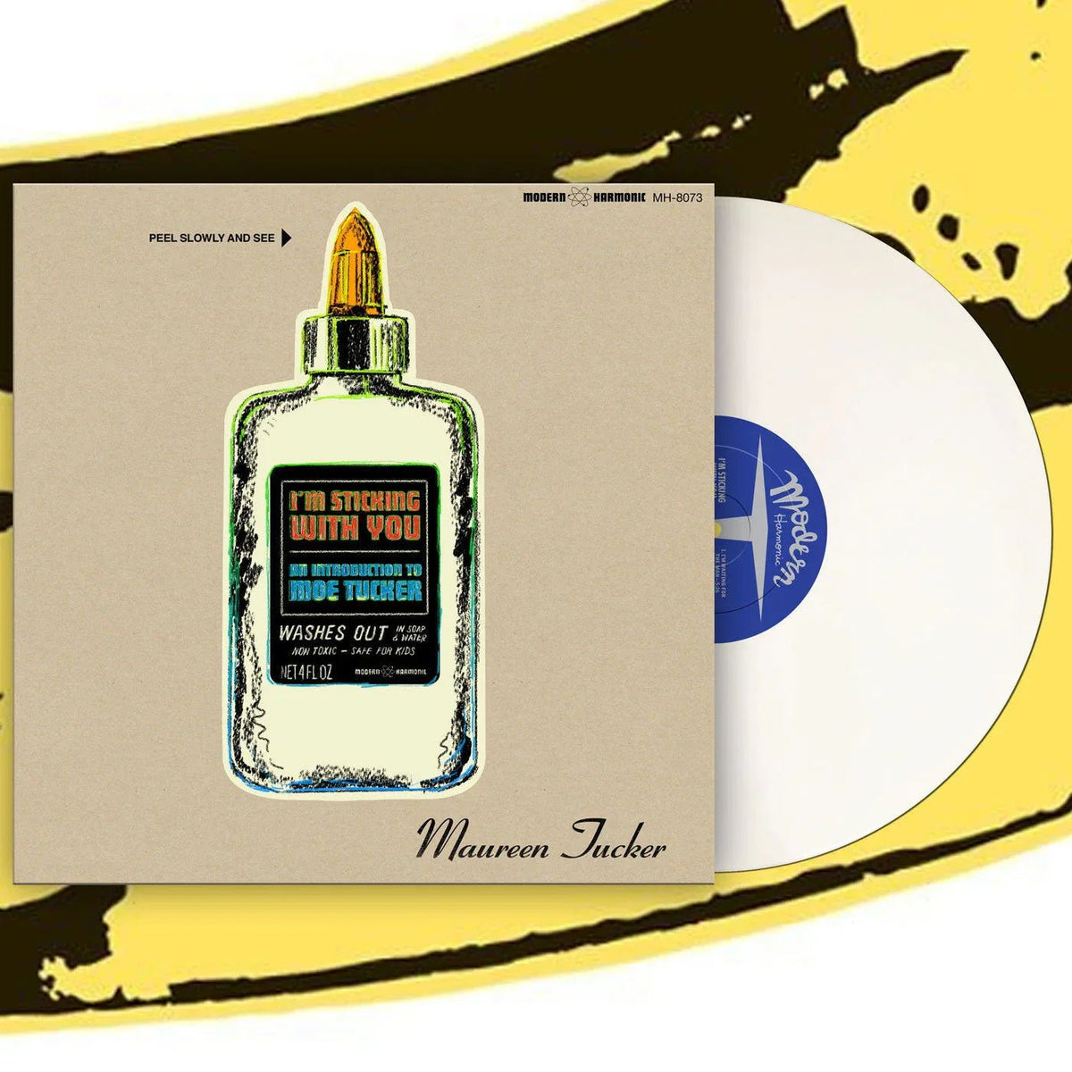 Moe Tucker - I'm Sticking With You: An Introduction To Moe Tucker (White Vinyl) (LP) - Joco Records