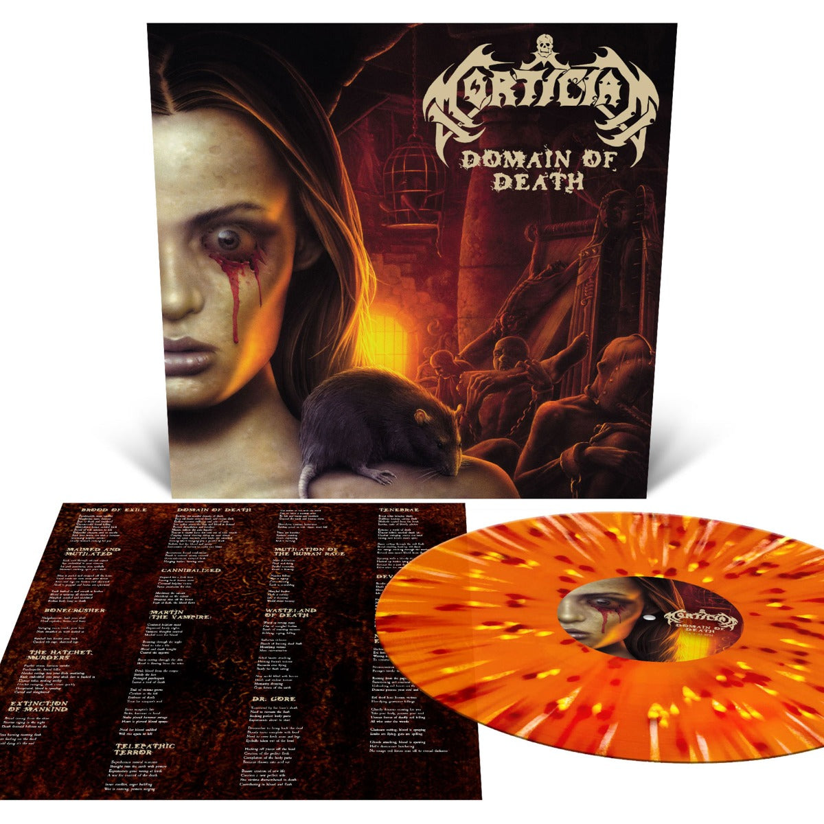 Mortician - Domain Of Death (Color Vinyl, Orange Krush) - Joco Records
