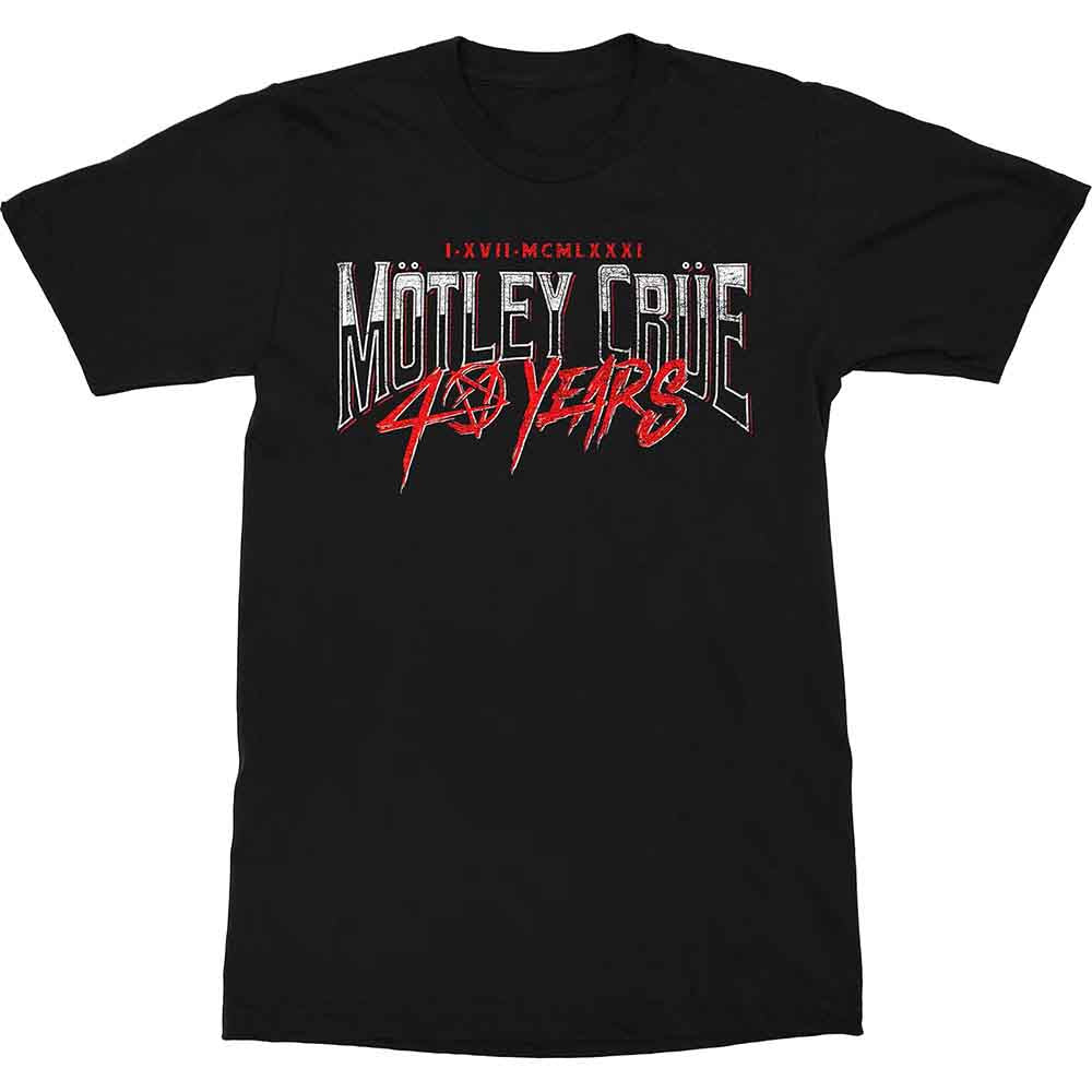 Motley Crue - 40 Years (T-Shirt) - Joco Records