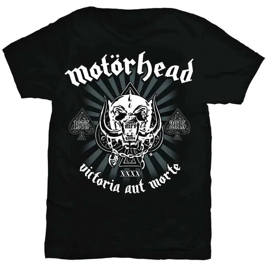 Motörhead - Victoria Aut Morte - White Text (T-Shirt) - Joco Records