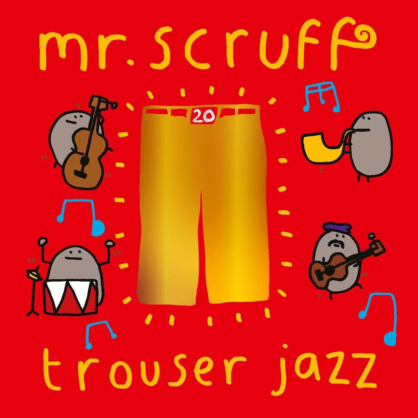 Mr. Scruff - Trouser Jazz (20th Anniversary Edition) (Blue & Red Vinyl) (2 LP) - Joco Records