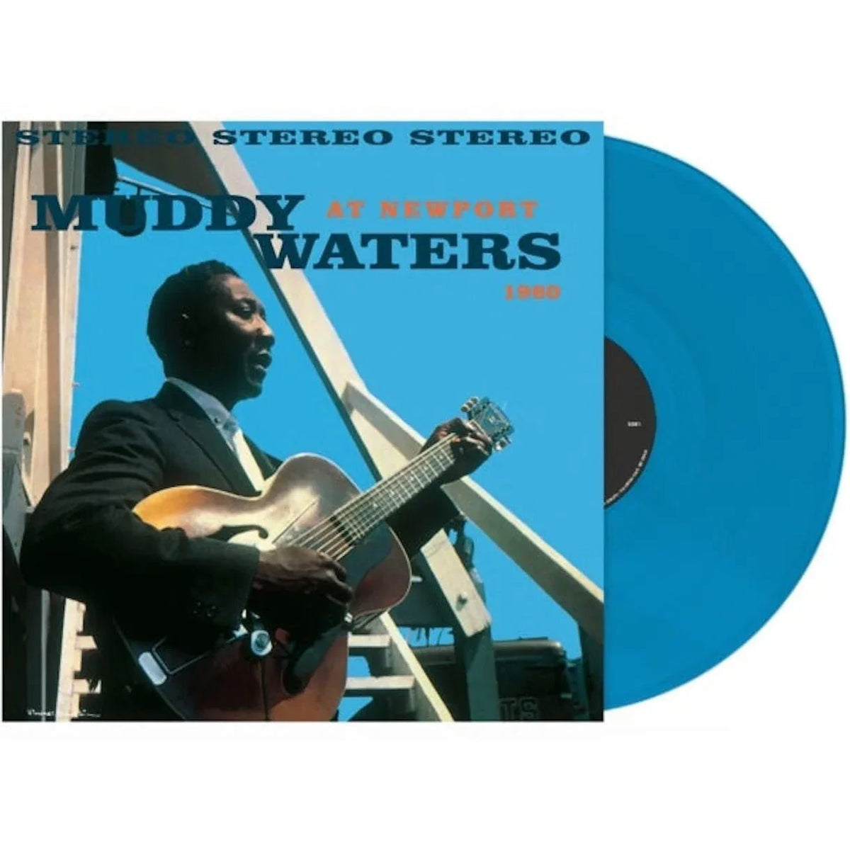 Muddy Waters - At Newport 1960 (Limited Edition Import, Cyan Blue Vinyl) (LP) - Joco Records