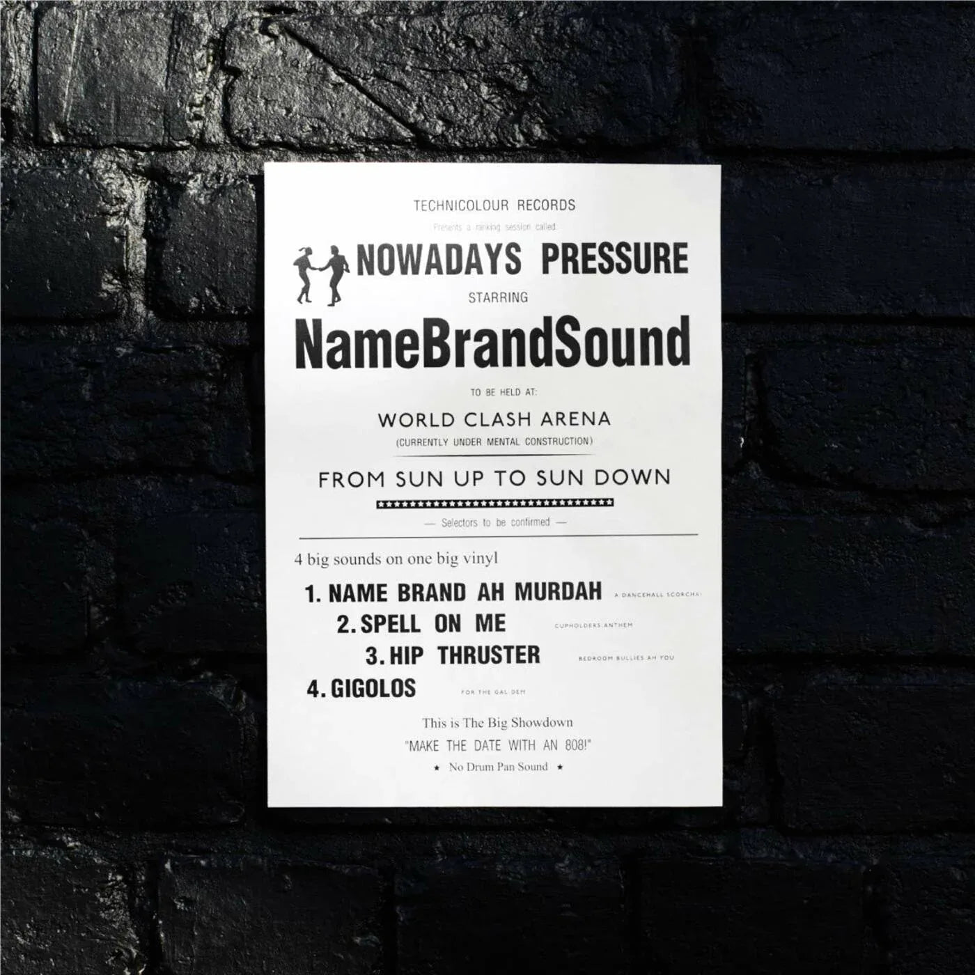 Name Brand Sound - Nowadays Pressure (12-Inch Vinyl) - Joco Records
