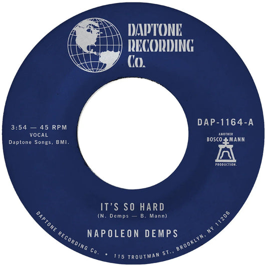 Napoleon Demps - It's So Hard B/W It's So Hard (Part Two) (Vinyl) - Joco Records