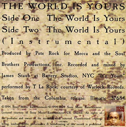 Nas - The World Is Yours (7-Inch Single) - Joco Records