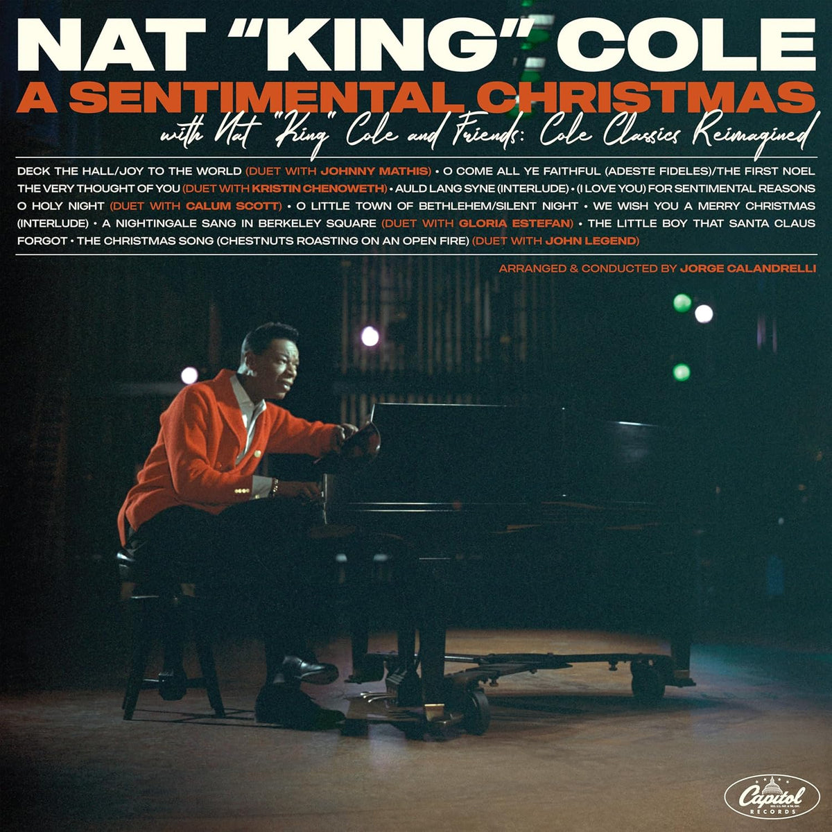 Nat King Cole - A Sentimental Christmas with Nat King Cole and Friends: Cole Classics Reimagined (Limited Edition, Red Vinyl) (LP) - Joco Records