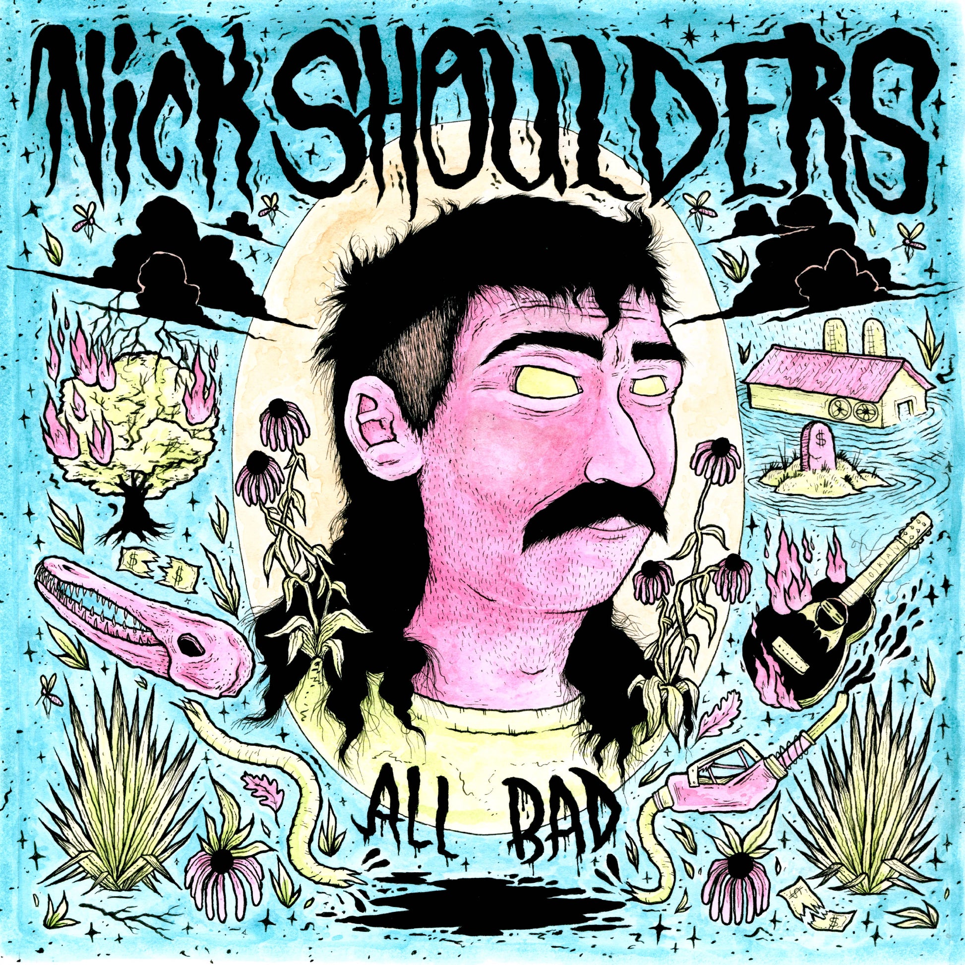 Nick Shoulders - All Bad (Transparent Pink Vinyl)
