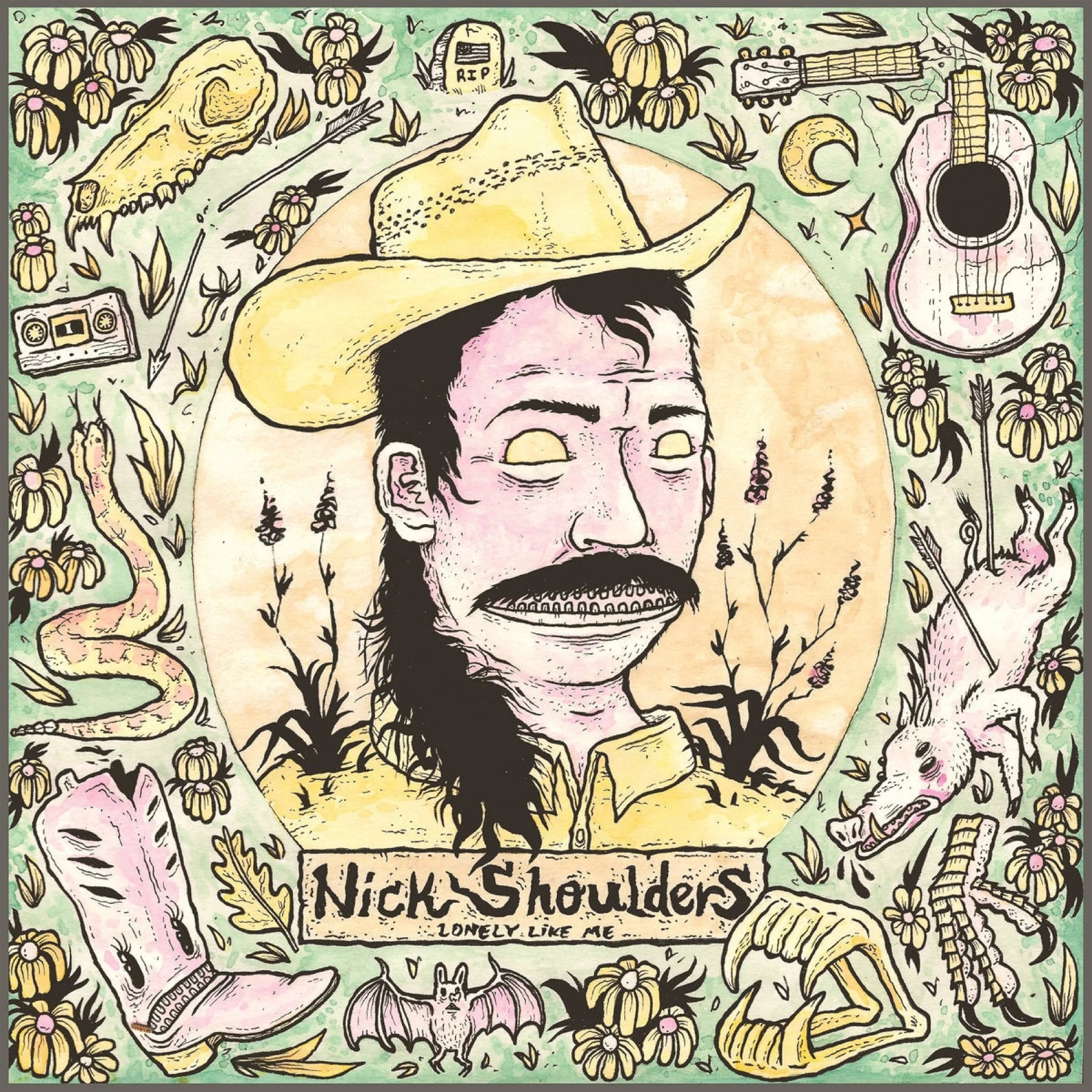 Nick Shoulders - Lonely Like Me (Lime Green Vinyl) (LP) - Joco Records