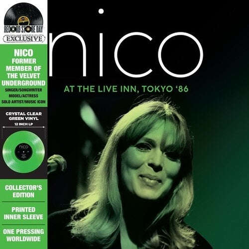 Nico - At the Live Inn, Tokyo '86 (RSD) (RSD Exclusive, Color Vinyl, Clear Vinyl, Green) - Joco Records