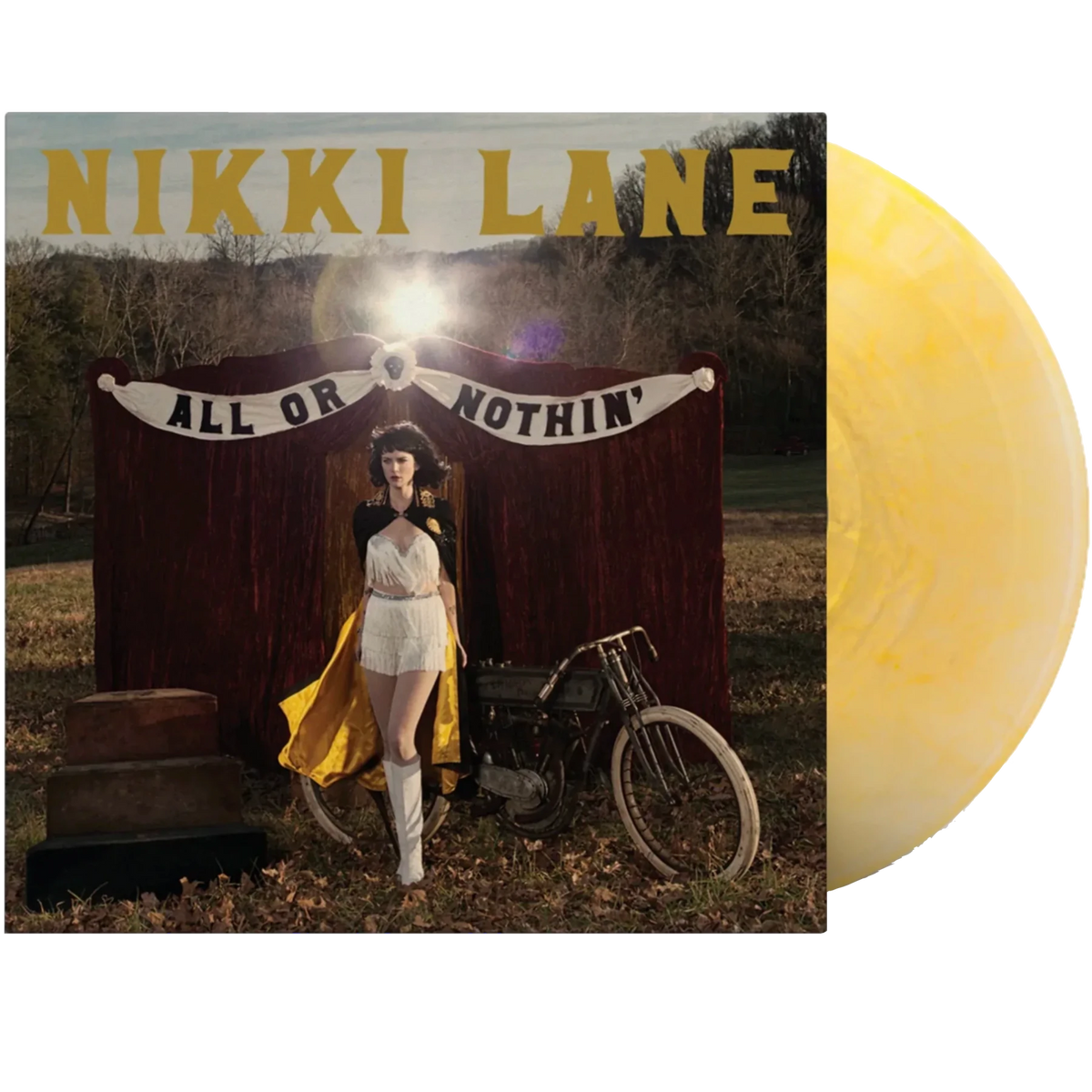 Nikki Lane - All Or Nothin' (Limited Edition, Silver & Yellow Swirl Vinyl) (LP) - Joco Records